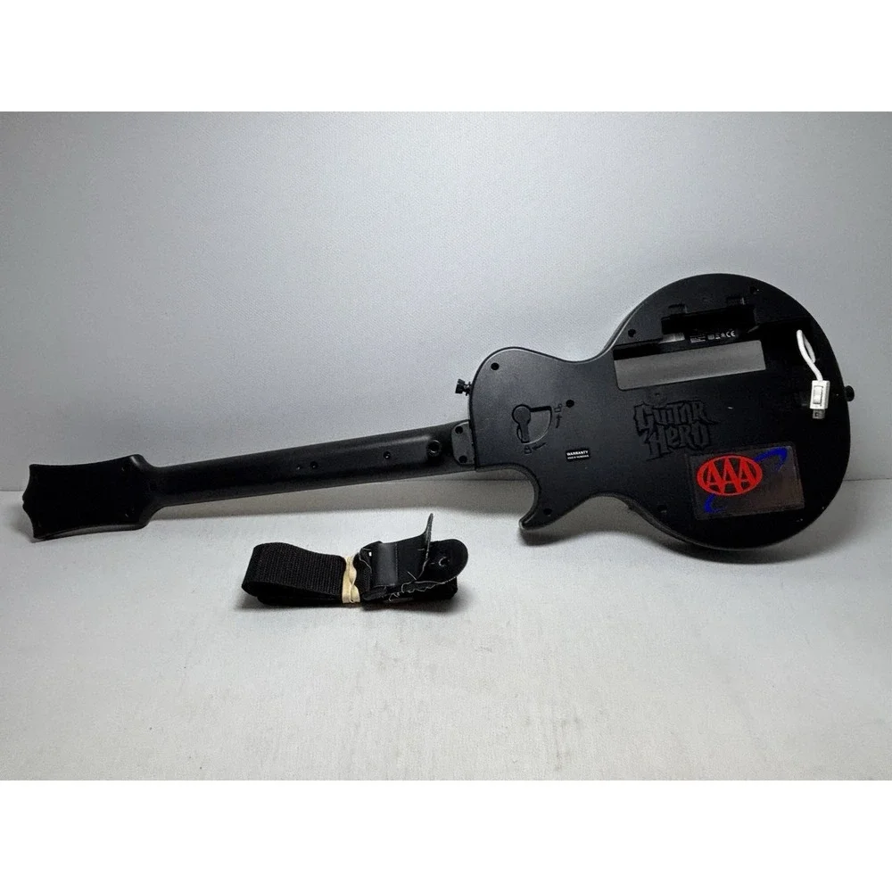 Nintendo Wii Guitar Hero Gibson White Les Paul Aerosmith Bundle Tested Working!
